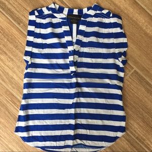 Vintage retro style striped blouse